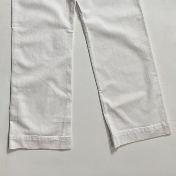 NWT!! J. CREW Factory White Drapey Denim Trousers Jeans High Waist Size 28 - Picture 10 of 13